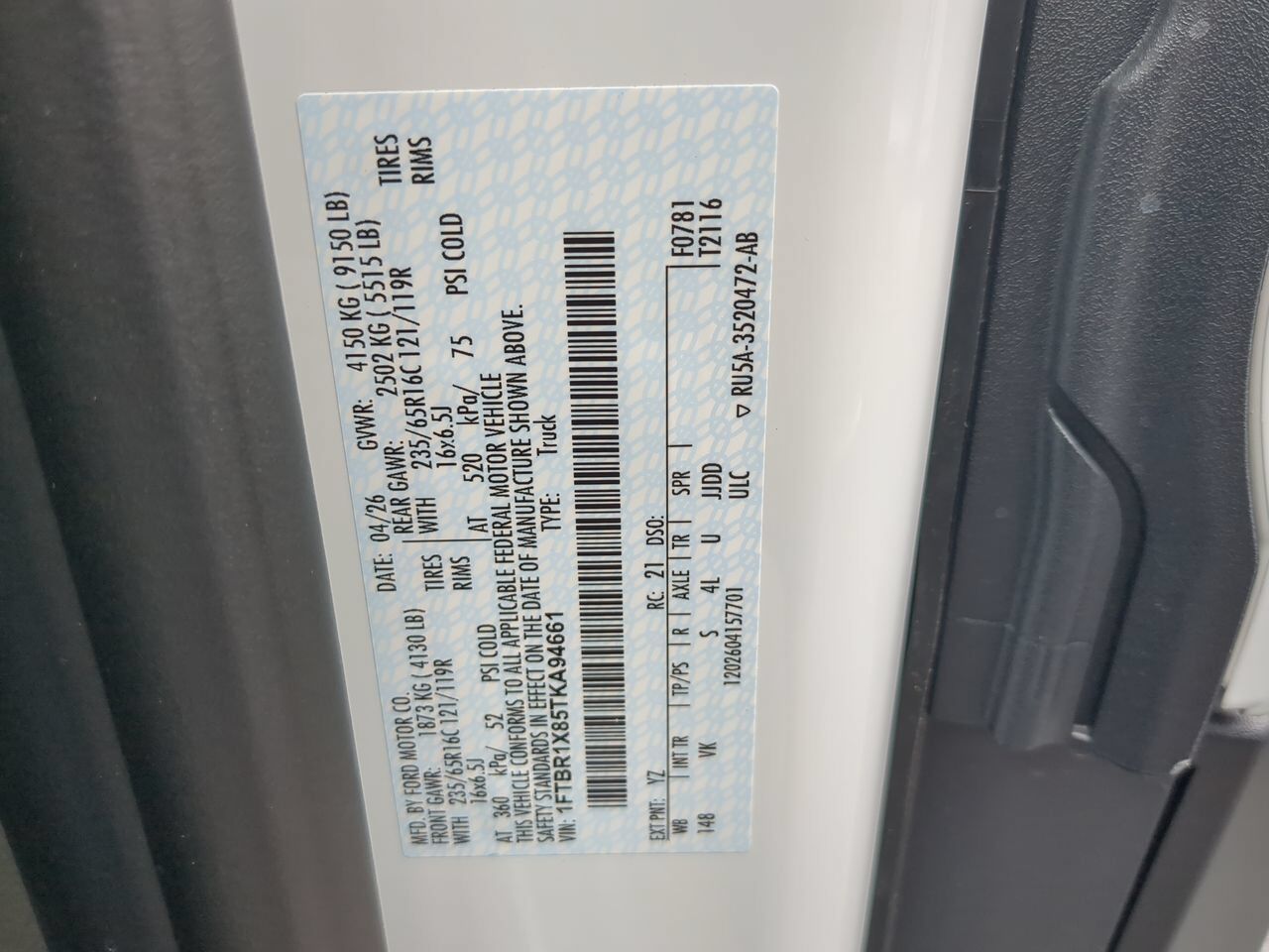 2026 Ford Transit Cargo Van XL Winder GA