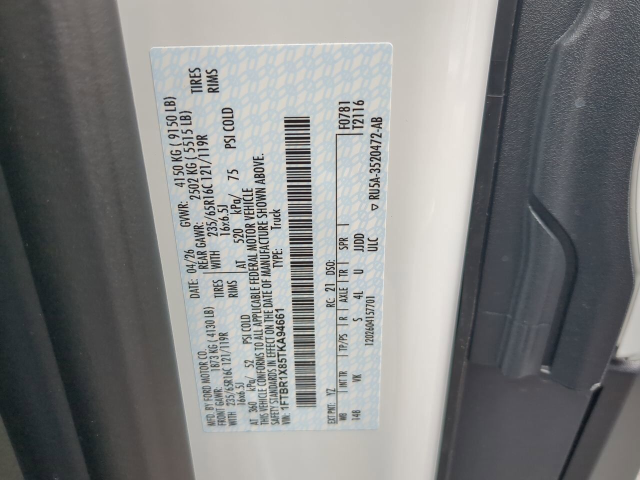 2026 Ford Transit Cargo Van XL Winder GA