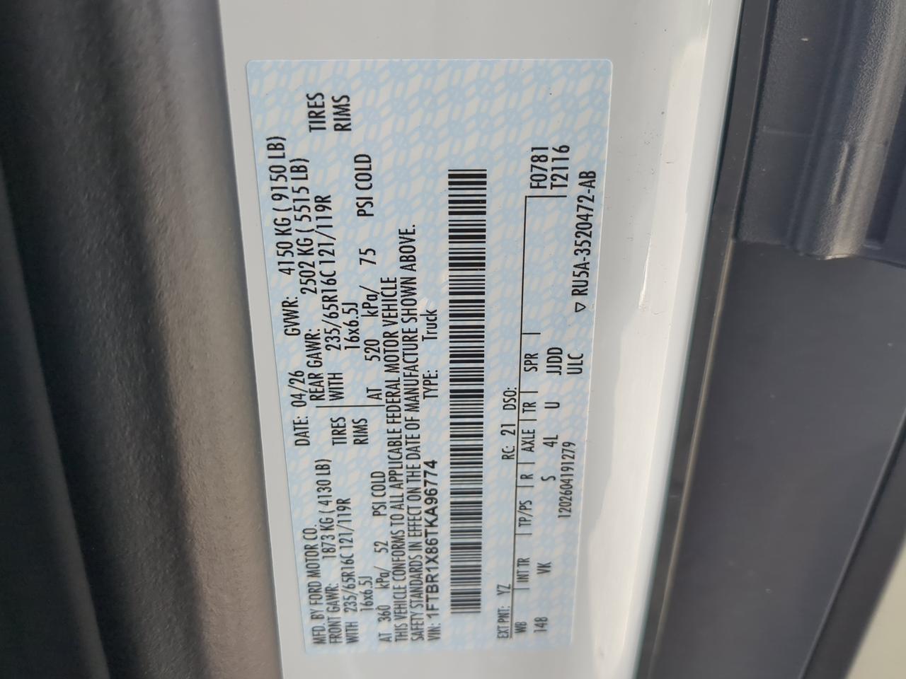 2026 Ford Transit Cargo Van XL Winder GA
