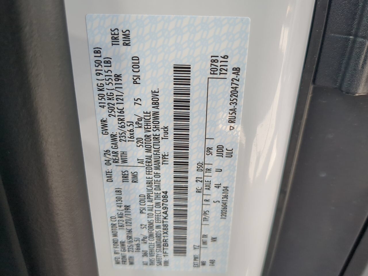 2026 Ford Transit Cargo Van XL Winder GA