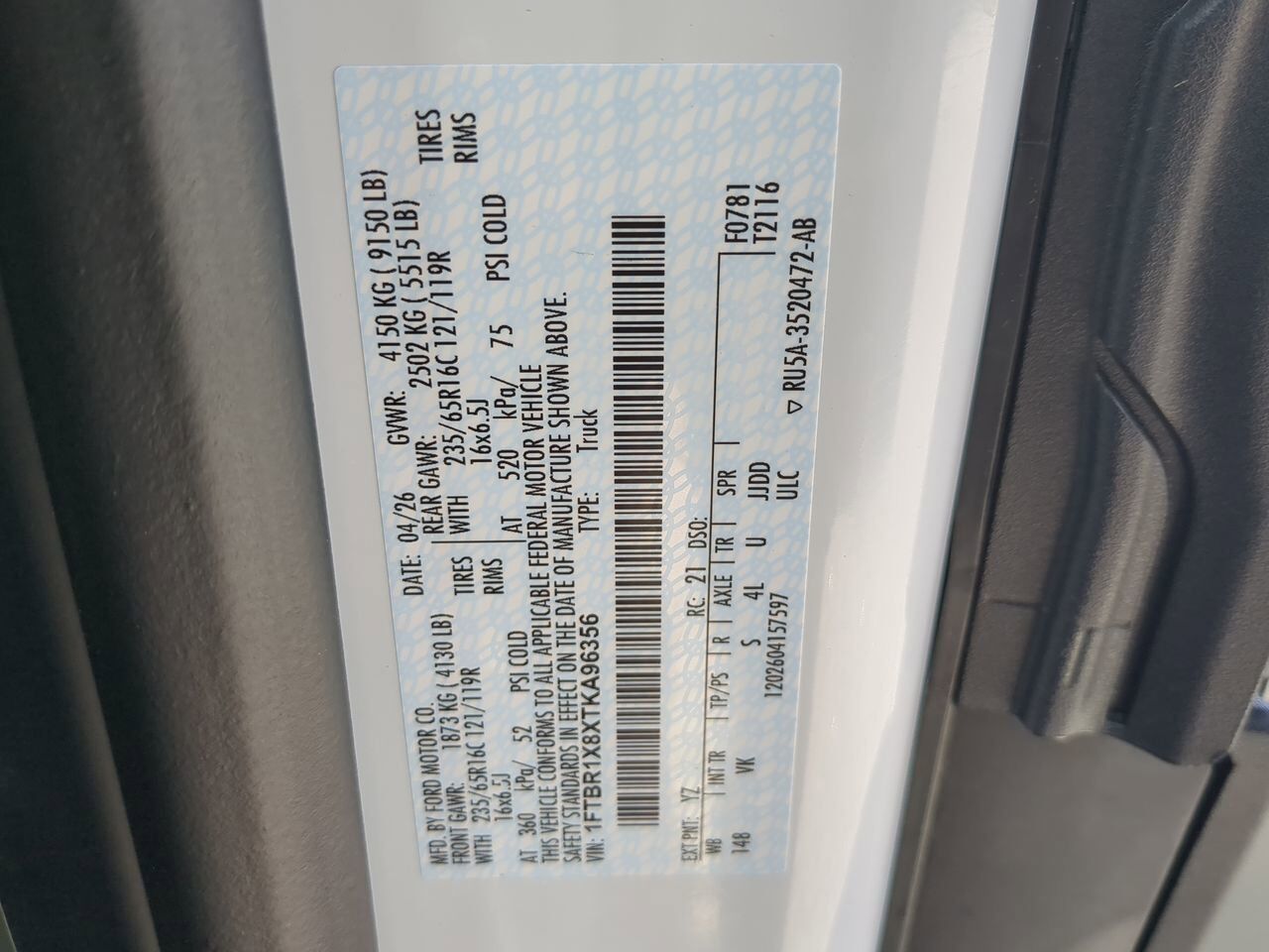 2026 Ford Transit Cargo Van XL Winder GA