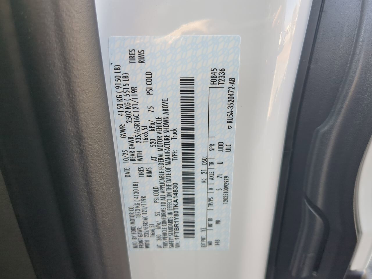 2026 Ford Transit Cargo Van XL Winder GA