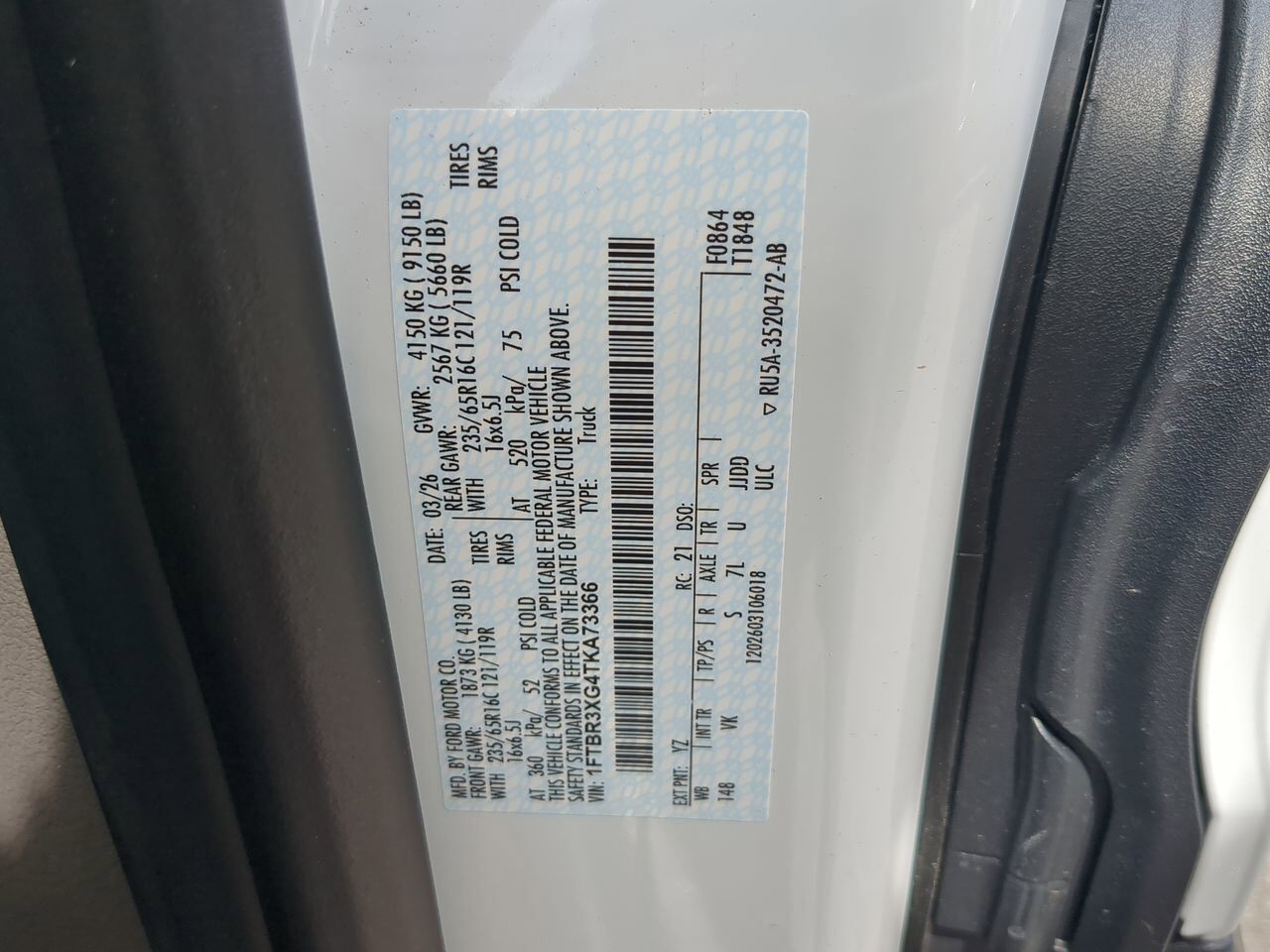 2026 Ford Transit Cargo Van XL Winder GA