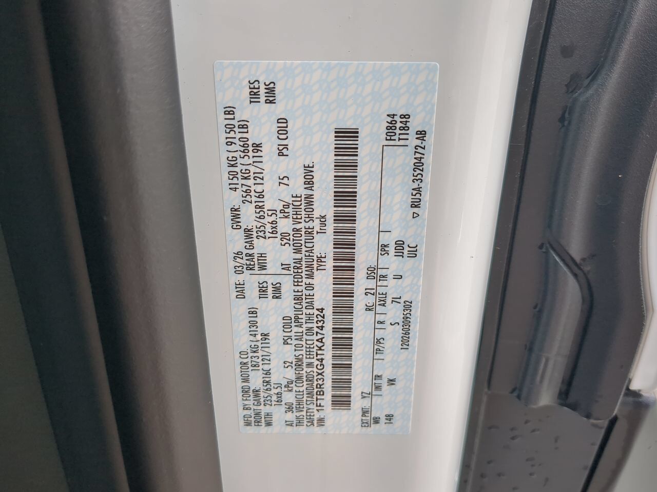 2026 Ford Transit Cargo Van XL Winder GA