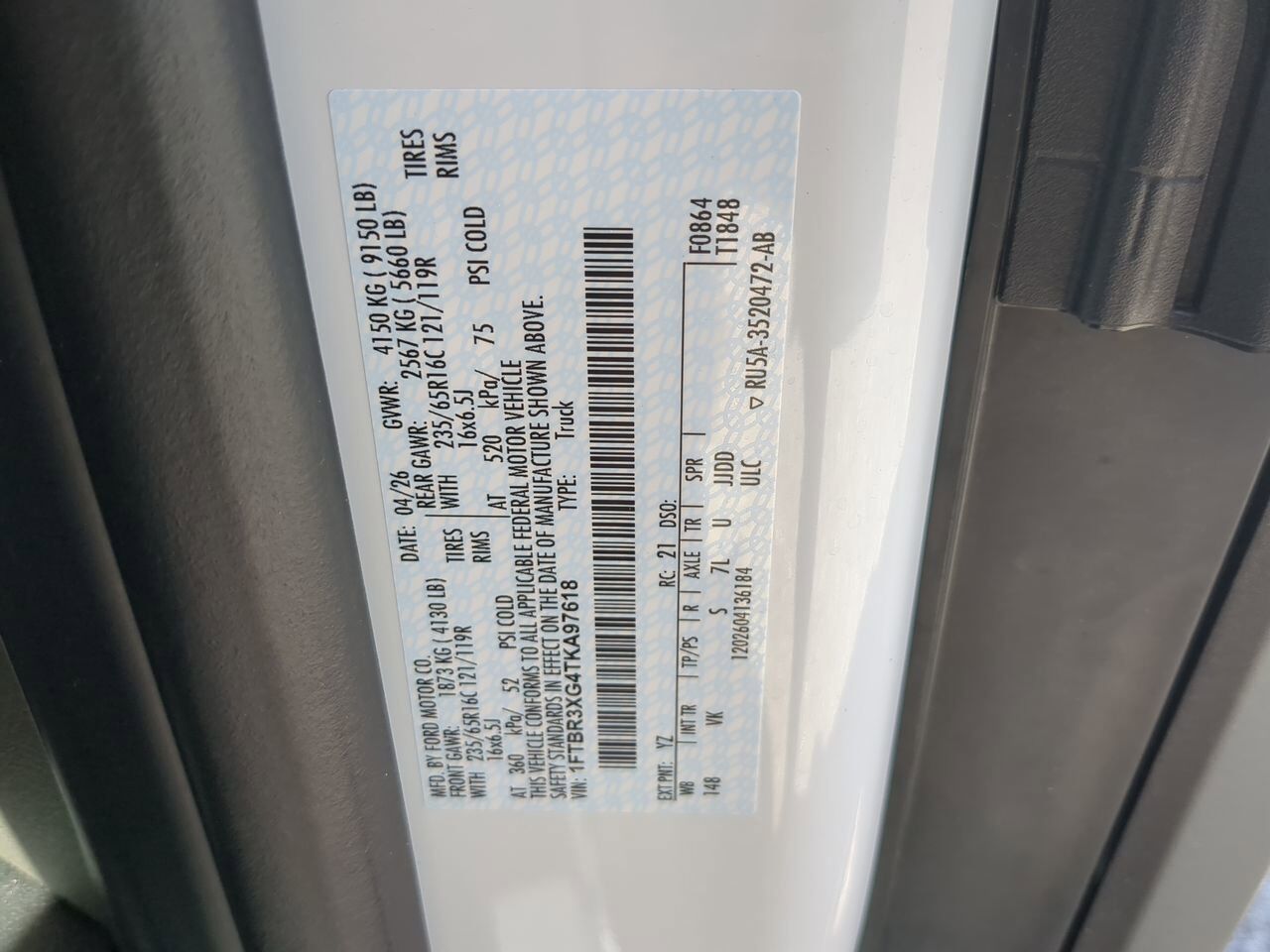 2026 Ford Transit Cargo Van XL Winder GA