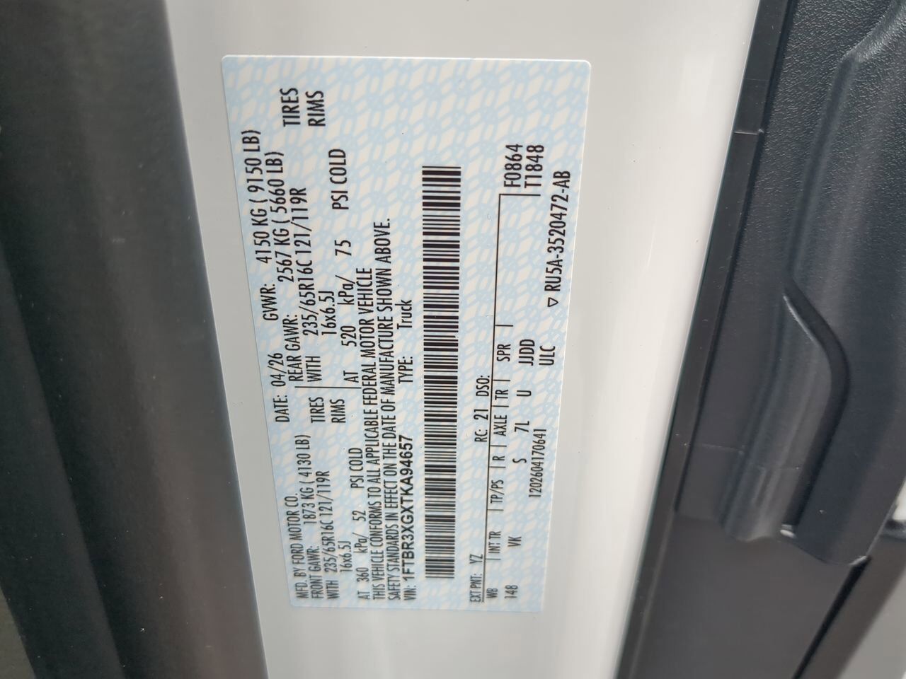 2026 Ford Transit Cargo Van XL Winder GA