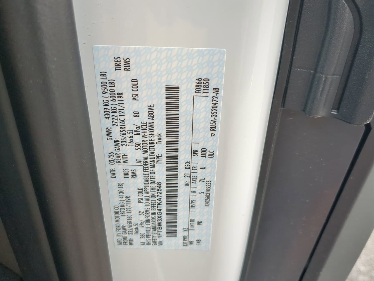 2026 Ford Transit Cargo Van XL Winder GA