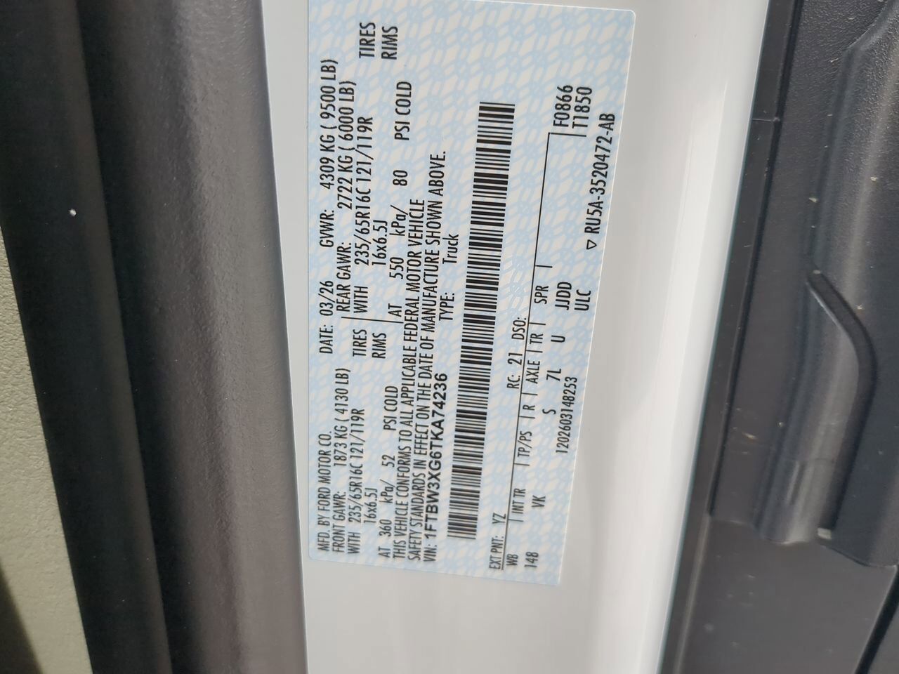 2026 Ford Transit Cargo Van XL Winder GA