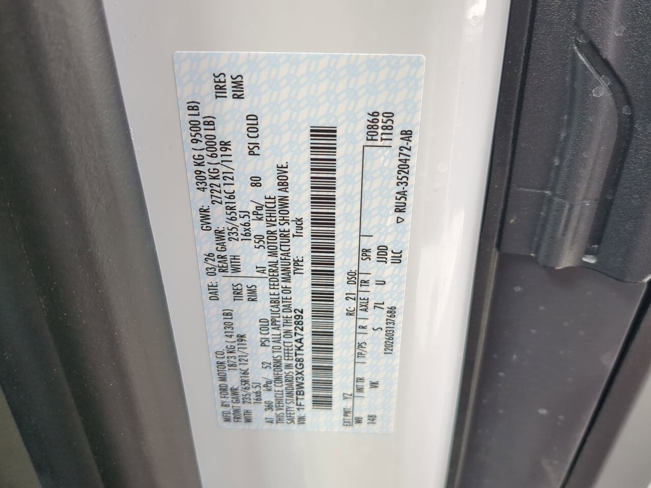 2026 Ford Transit Cargo Van XL Winder GA