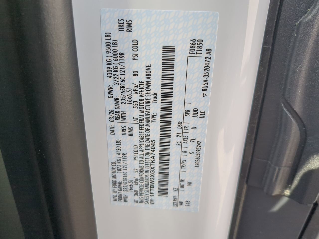 2026 Ford Transit Cargo Van XL Winder GA