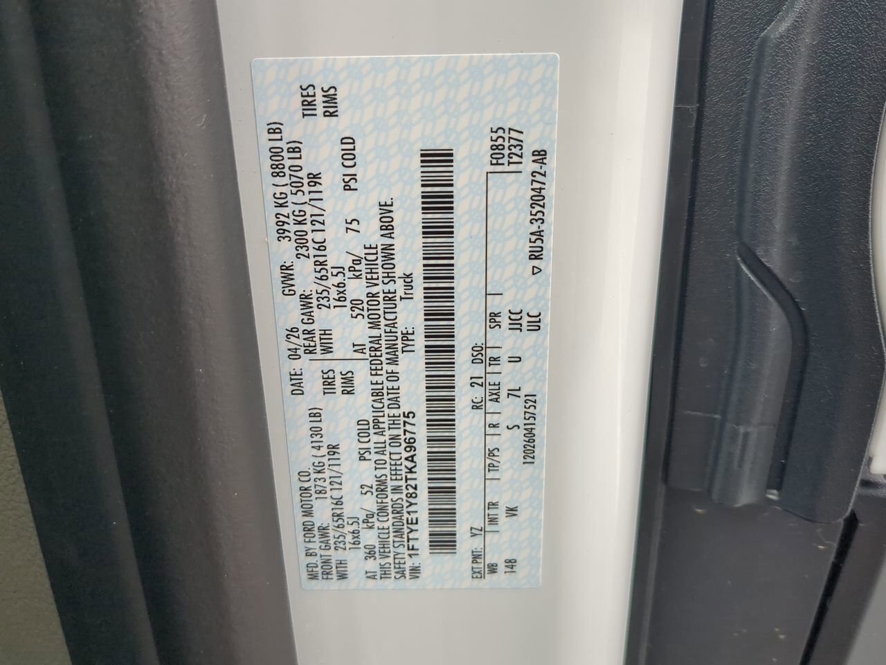 2026 Ford Transit Cargo Van XL Winder GA