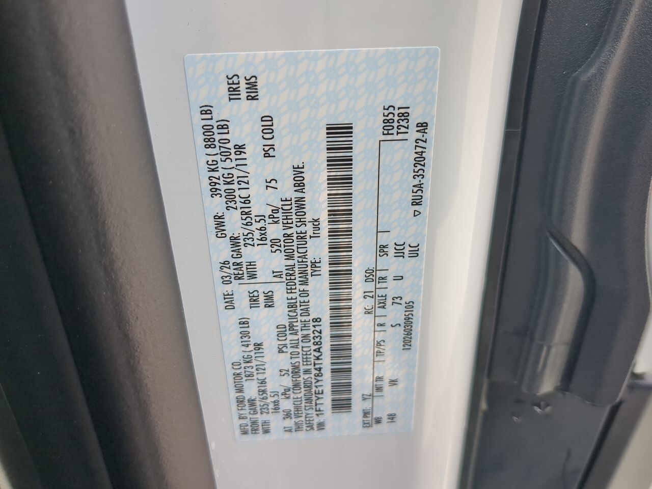 2026 Ford Transit Cargo Van XL Winder GA