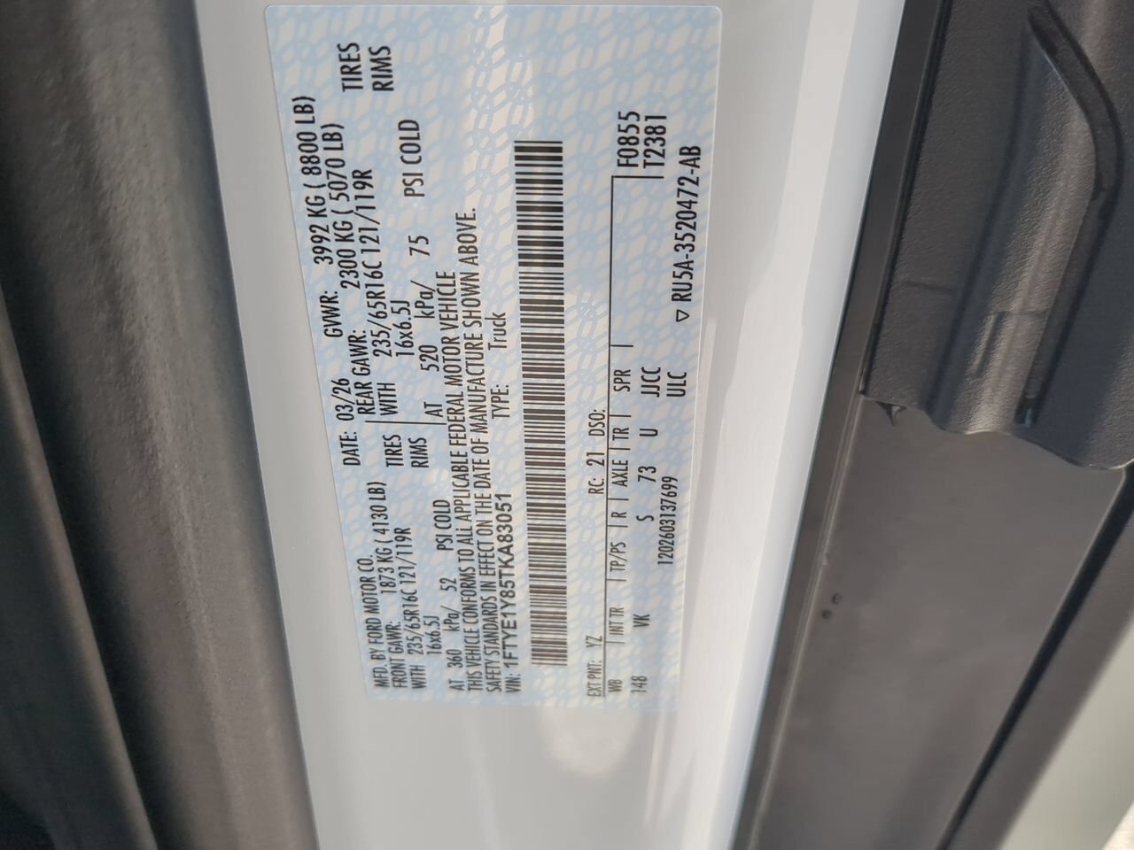 2026 Ford Transit Cargo Van XL Winder GA