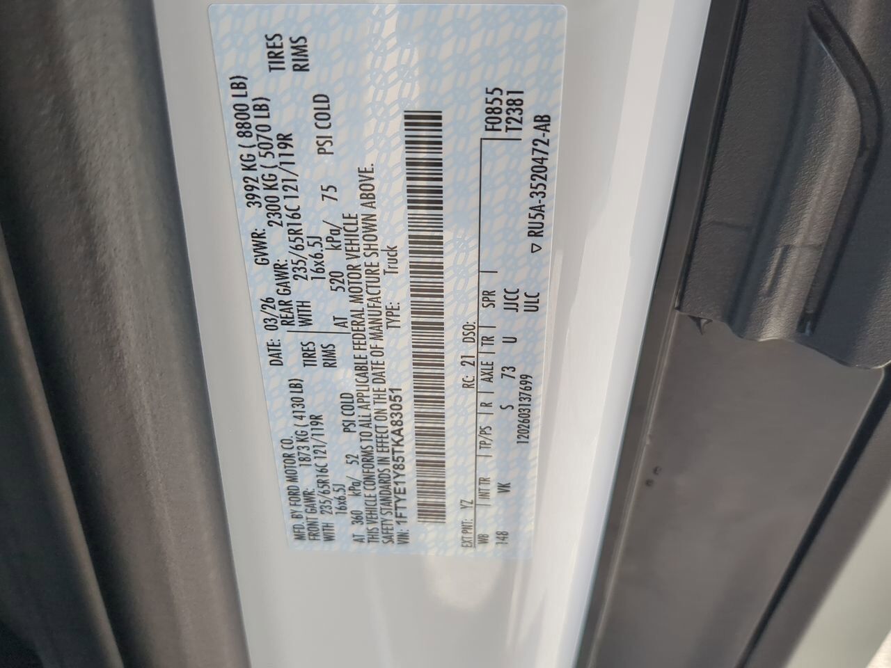 2026 Ford Transit Cargo Van XL Winder GA