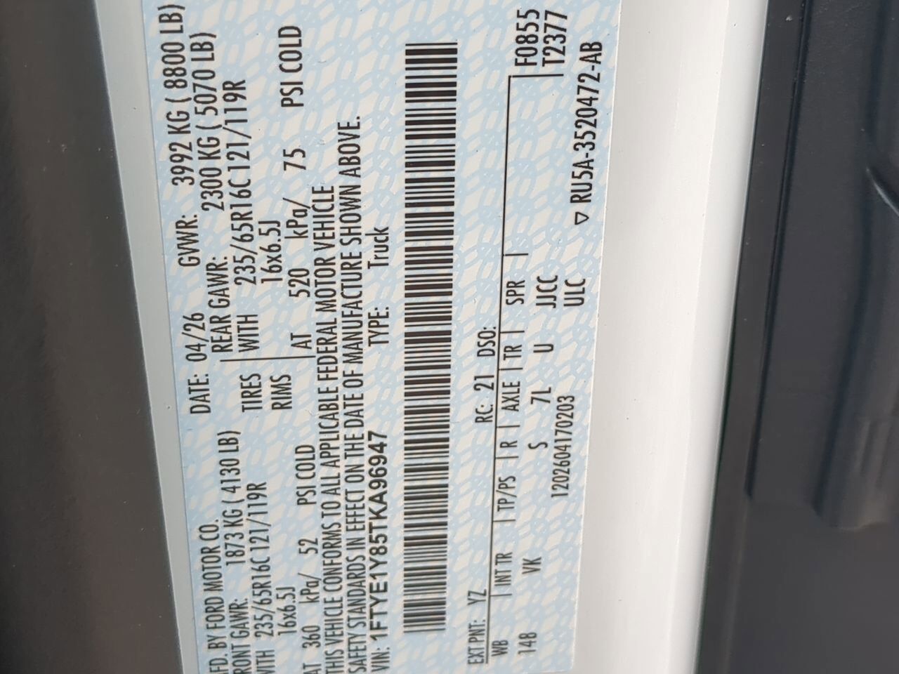 2026 Ford Transit Cargo Van XL Winder GA