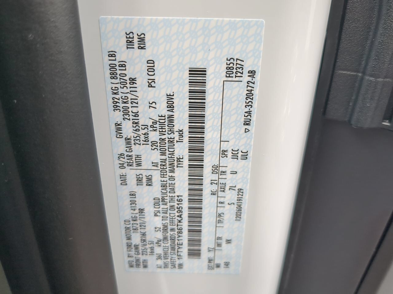 2026 Ford Transit Cargo Van XL Winder GA