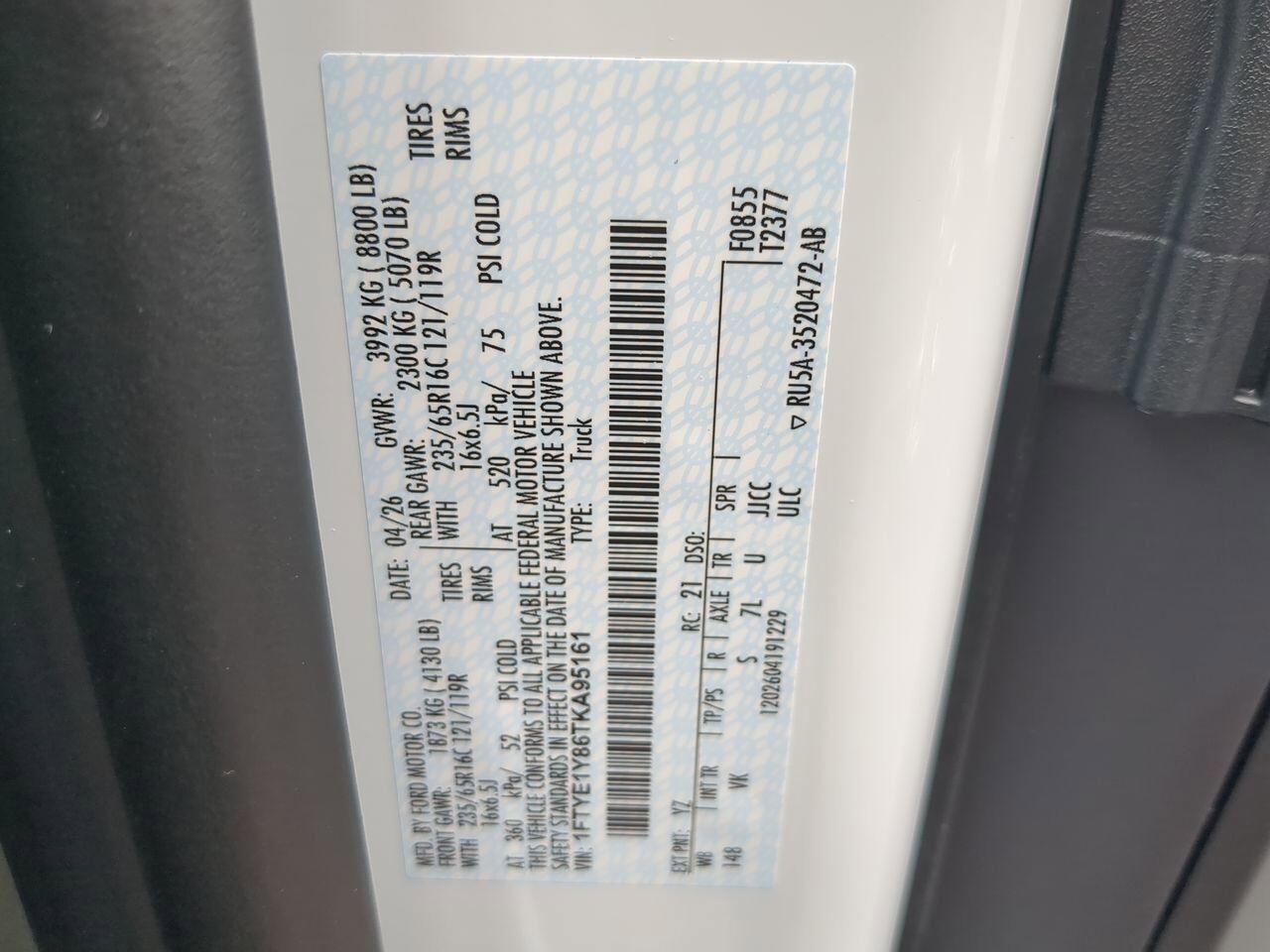 2026 Ford Transit Cargo Van XL Winder GA