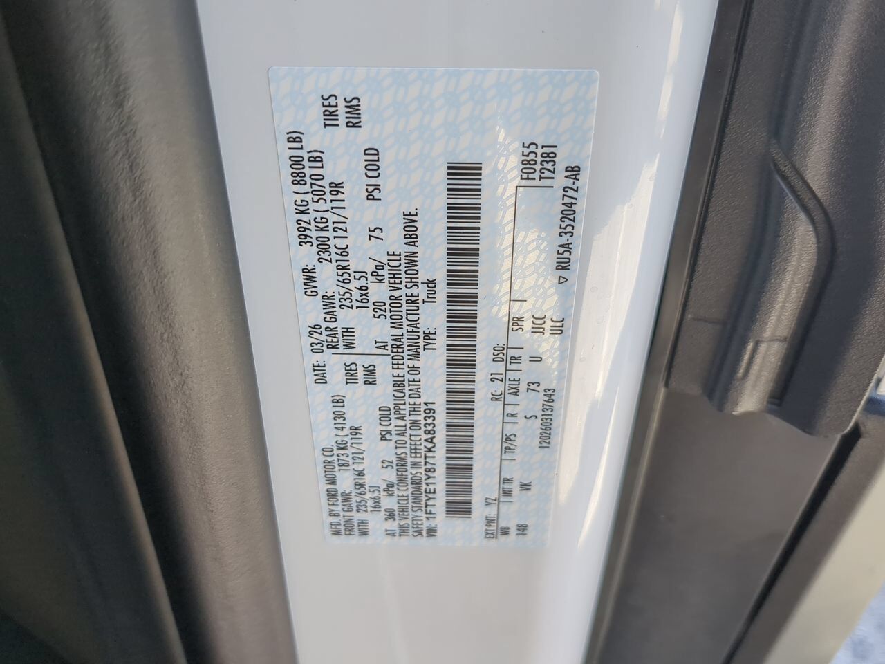 2026 Ford Transit Cargo Van XL Winder GA
