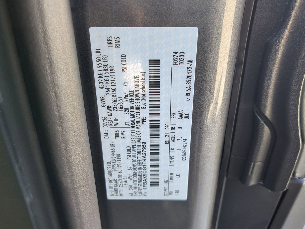 2026 Ford Transit Passenger Wagon XLT Appleton WI