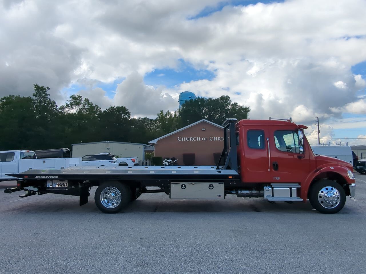 2026 Freightliner M2 Extended Cab equipped with 21.5ft Chevron LCG Rollback Winder GA