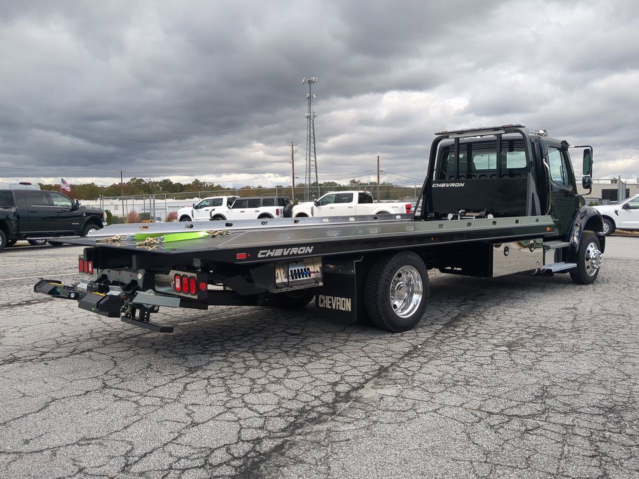 2026 Freightliner M2 equipped with 21.5ft Chevron LCG Rollback Winder GA