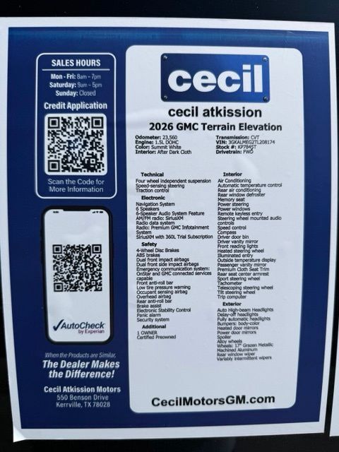 2026 GMC Terrain Elevation Kerrville TX
