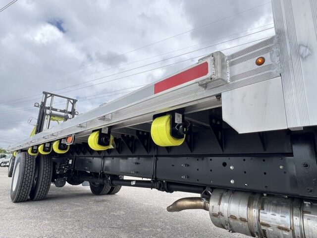 2026 Hino L6 22' Aluminum Flatbed Truck with 4K Donkey Truck Mounted Forklift Miami FL