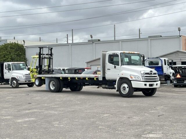 2026 Hino L6 22' Aluminum Flatbed Truck with 4K Donkey Truck Mounted Forklift