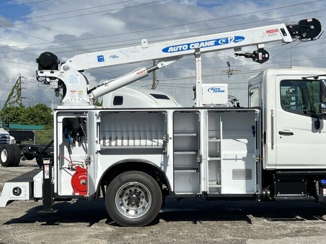 2026 Hino L6 Mechanic Service Utility Truck with 12,000 lb. Auto Crane HC12 T Miami FL