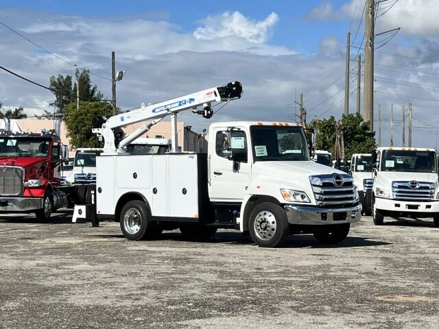 2026 Hino L6 Mechanic Service Utility Truck with 12,000 lb. Auto Crane HC12 T Miami FL