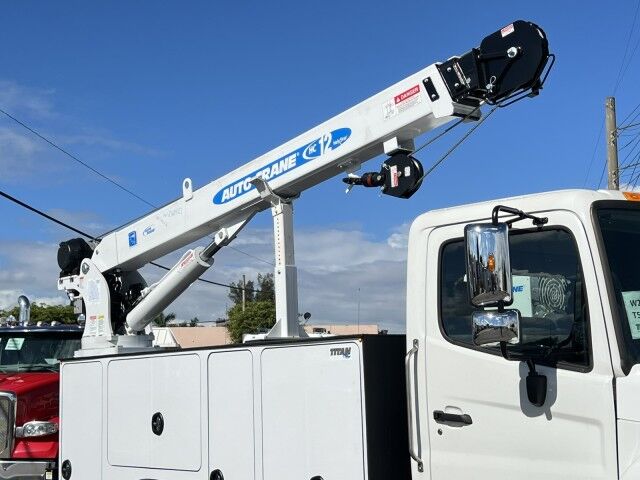2026 Hino L6 Mechanic Service Utility Truck with 12,000 lb. Auto Crane HC12 T Miami FL