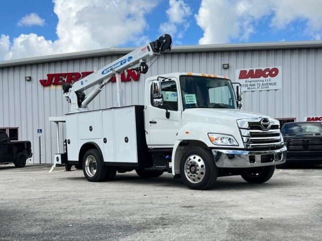 2026 Hino L6 Mechanic Service Utility Truck with 12,000 lb. Auto Crane HC12 T Miami FL