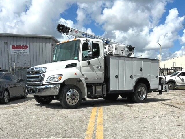 2026 Hino L6 Mechanic Service Utility Truck with 12,000 lb. Auto Crane HC12 T Miami FL