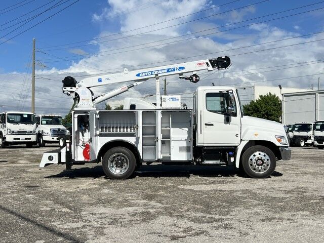 2026 Hino L6 Mechanic Service Utility Truck with 12,000 lbs. HC 12 Auto Crane