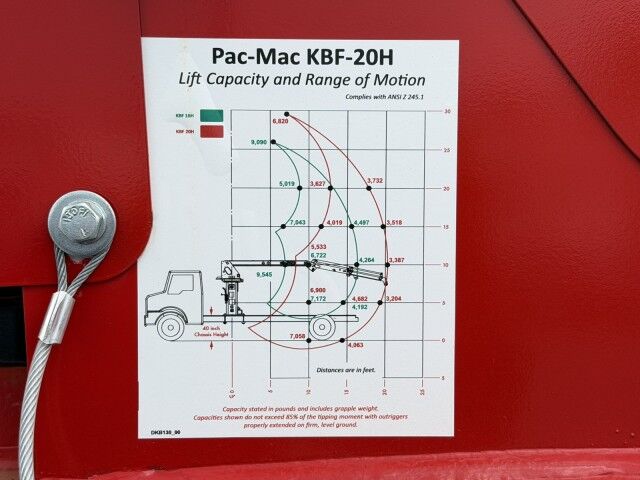 2026 Hino L7 28-Yard Pac Mac KB20 Grapple Truck Miami FL