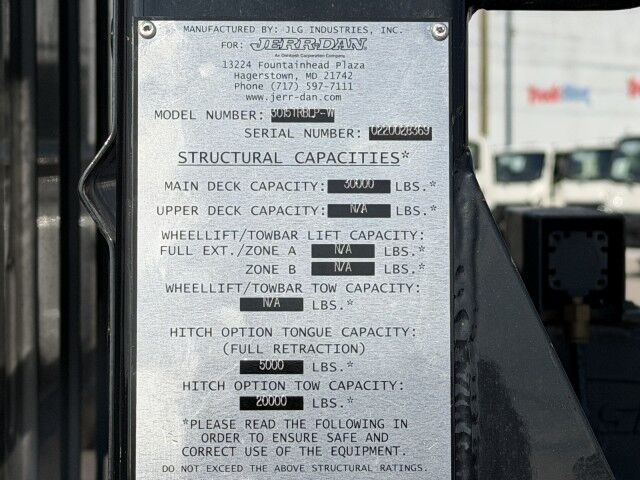 2026 Hino XL8 Jerr-Dan 30' 15-Ton Industrial Carrier Truck Miami FL