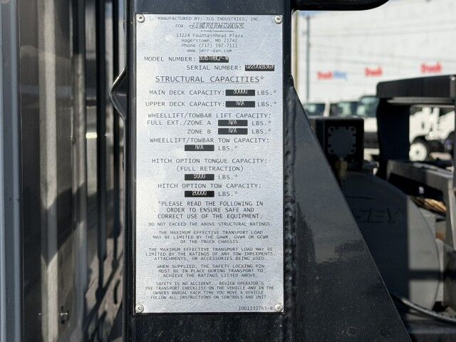 2026 Hino XL8 Jerr-Dan 30' 15-Ton Industrial Carrier Truck Miami FL