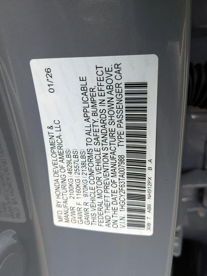 2026 Honda Accord Hybrid EX-L Roseville CA