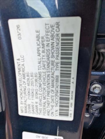 2026 Honda Accord Hybrid EX-L Roseville CA