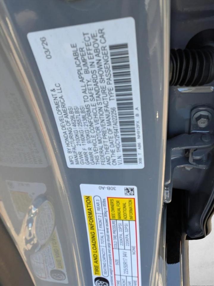 2026 Honda Accord Hybrid EX-L Roseville CA