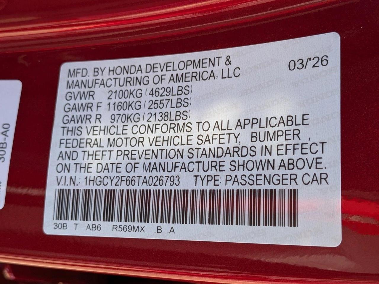 2026 Honda Accord Hybrid EX-L Roseville CA