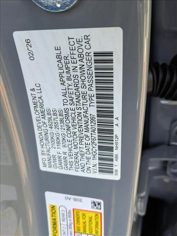 2026 Honda Accord Hybrid EX-L Roseville CA