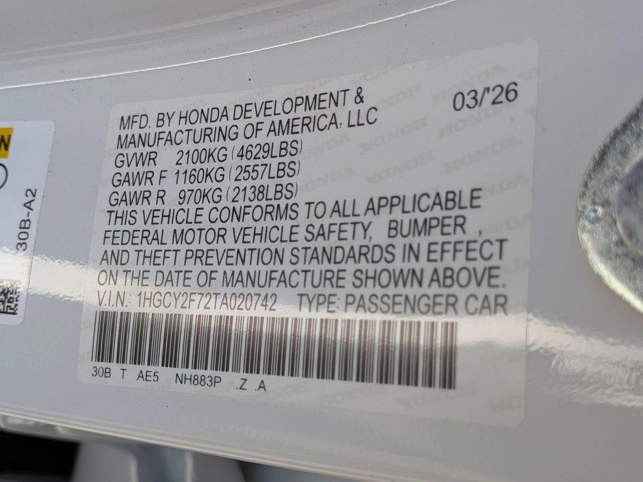 2026 Honda Accord Hybrid Sport-L Roseville CA