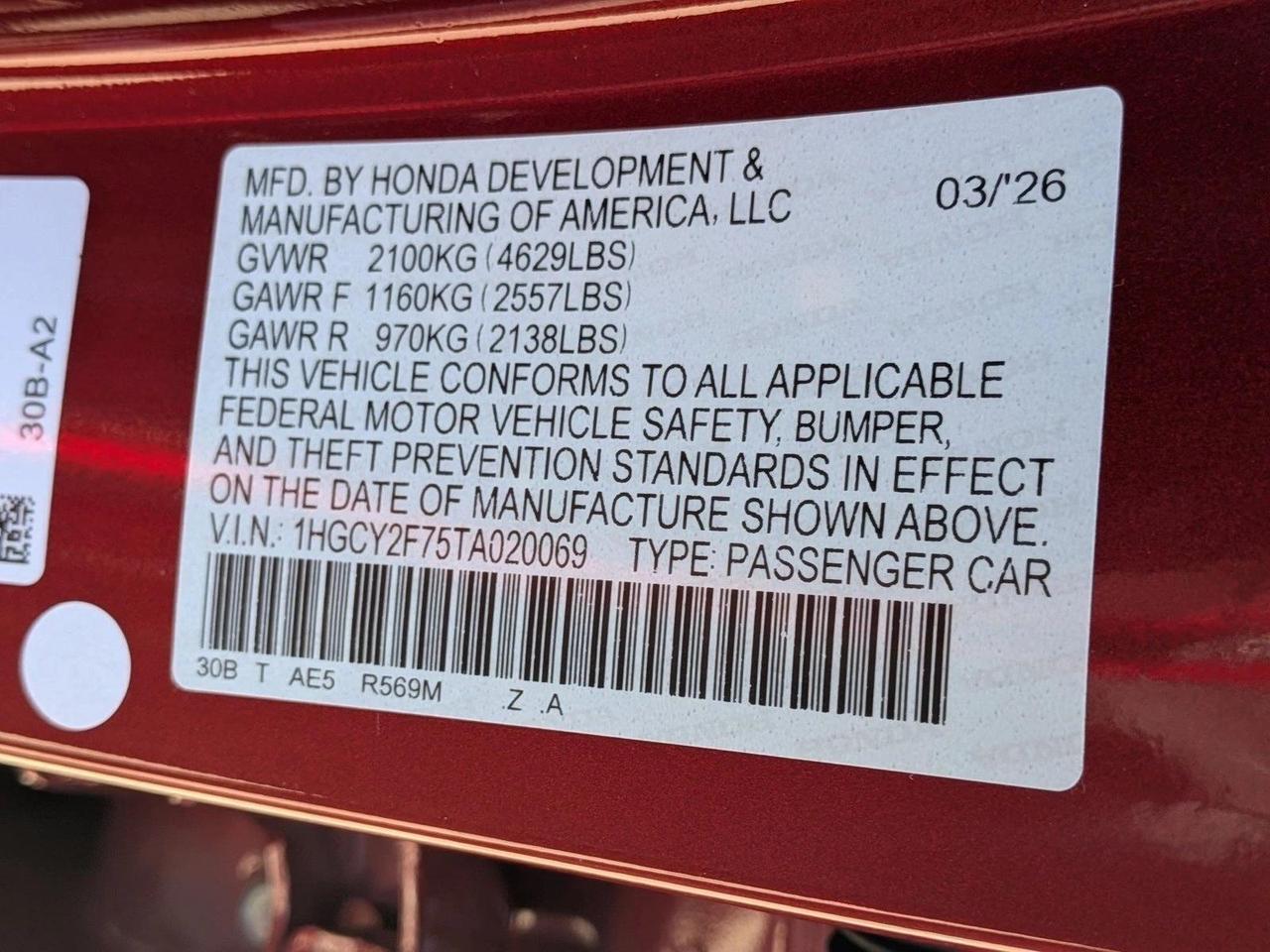 2026 Honda Accord Hybrid Sport-L Roseville CA