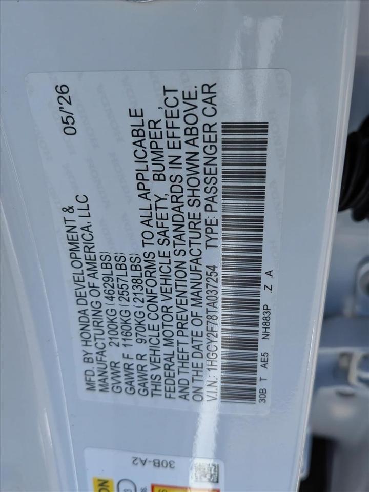 2026 Honda Accord Hybrid Sport-L Roseville CA