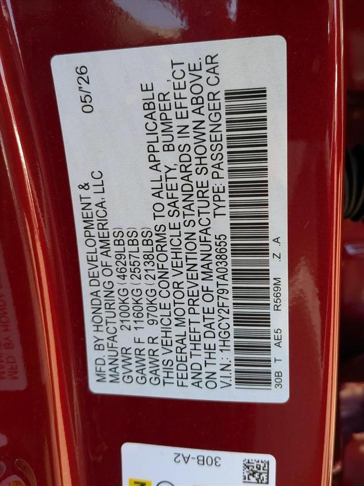 2026 Honda Accord Hybrid Sport-L Roseville CA