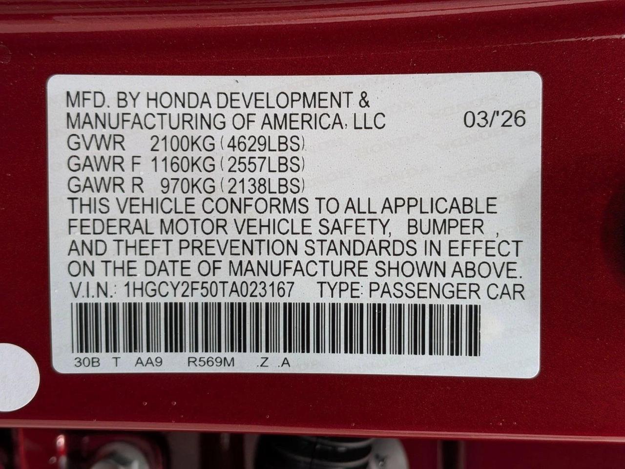 2026 Honda Accord Hybrid Sport Roseville CA