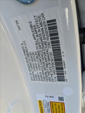 2026 Honda Accord Hybrid Sport Roseville CA