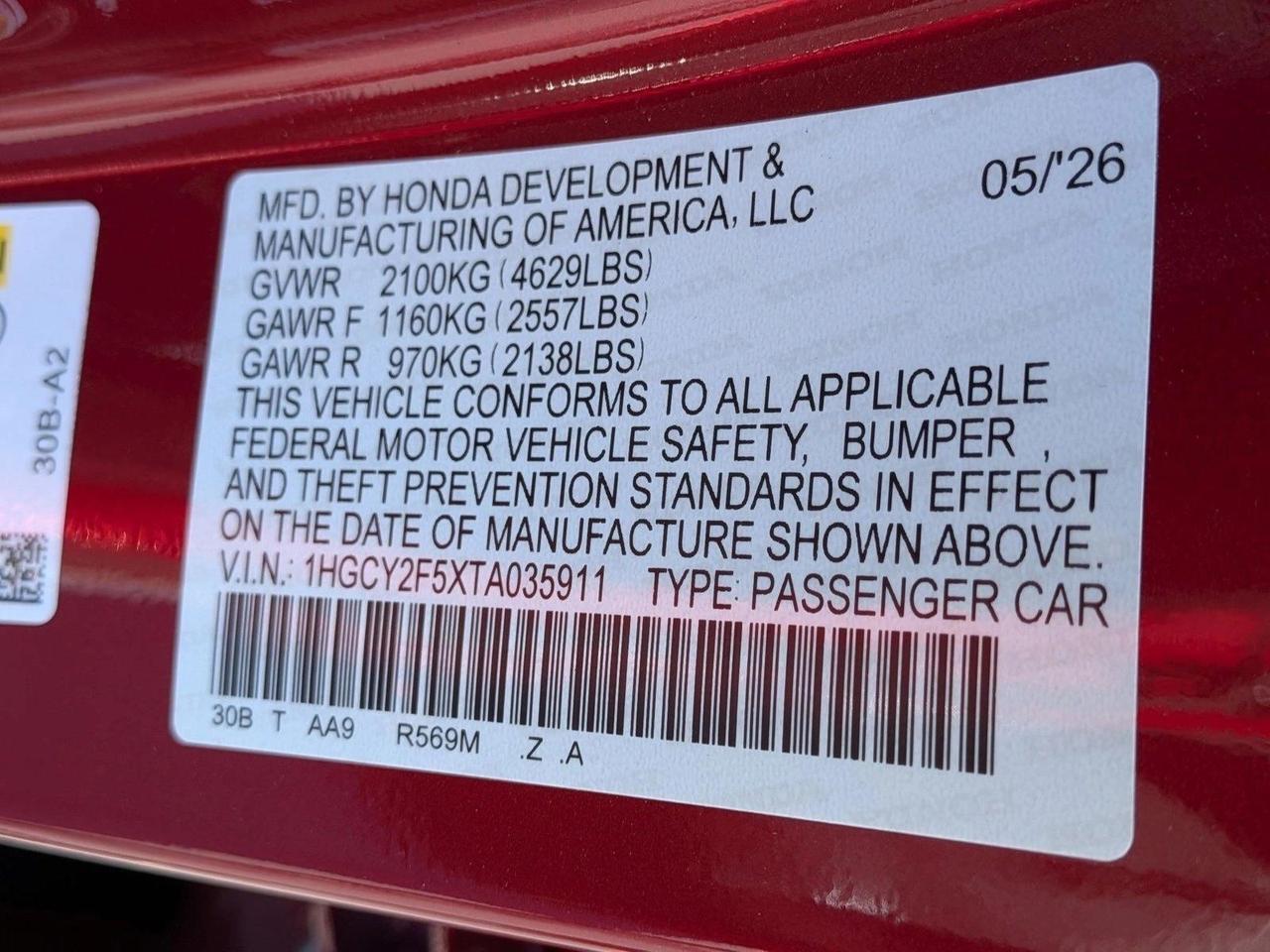 2026 Honda Accord Hybrid Sport Roseville CA