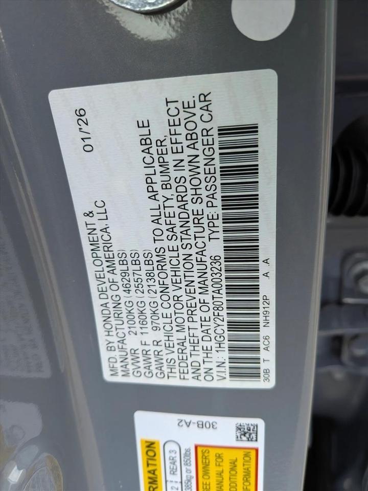 2026 Honda Accord Hybrid Touring Roseville CA